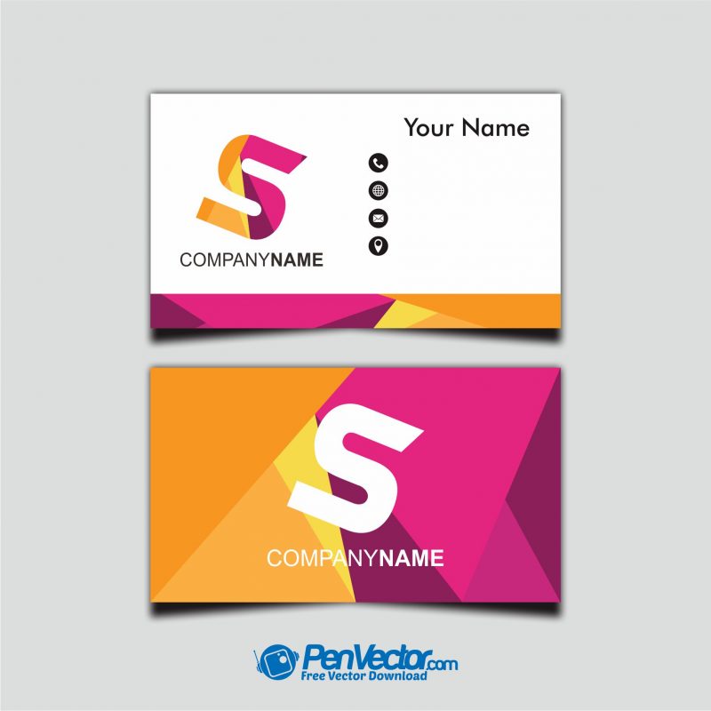 Business-card-template-with-a-letter-logo-S-Fee-Vector