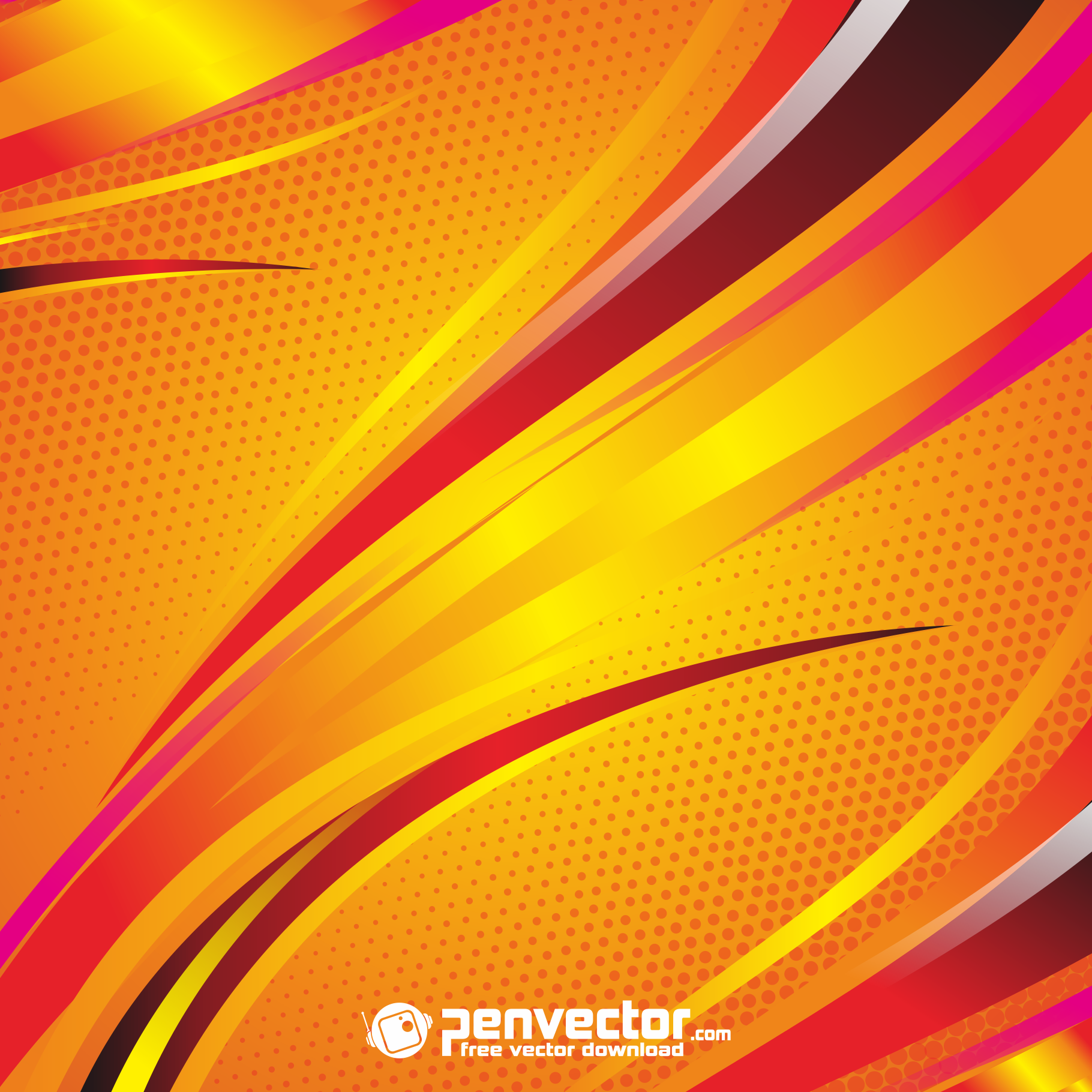 abstract-line-orange-background-free-vector