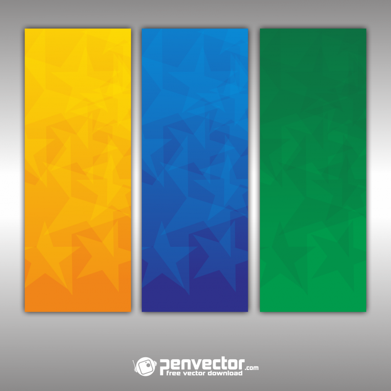 Set-of-banner-background-abstract-free-vector