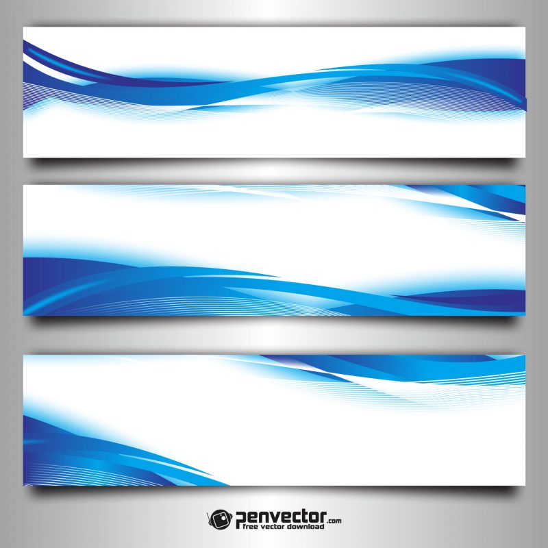 Abstract-wave-blue-background-free-vector