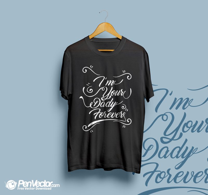 Father-day-tshirt-design-mock-up-free-vector