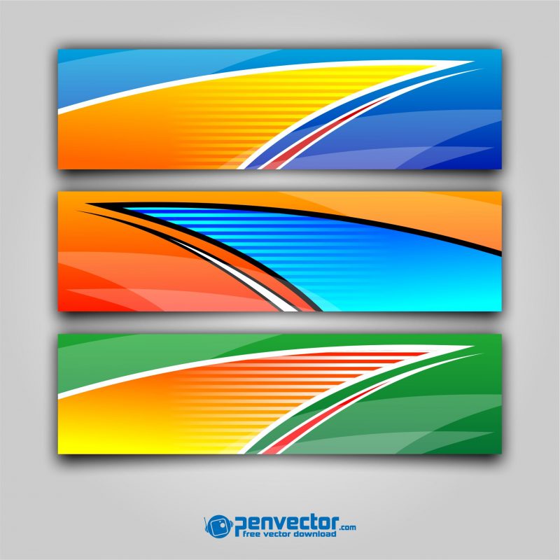 Set-banner-racing-stripe-streak-background-free-vector